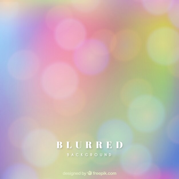 Fondo colorido con efecto bokeh