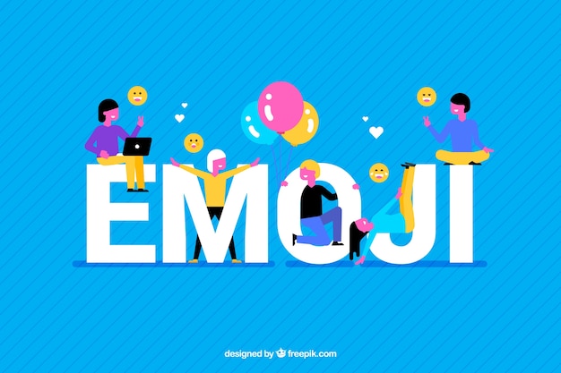 Fondo colorido de emoji