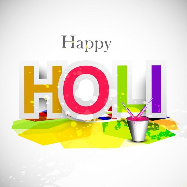 Fondo colorido de feliz Holi