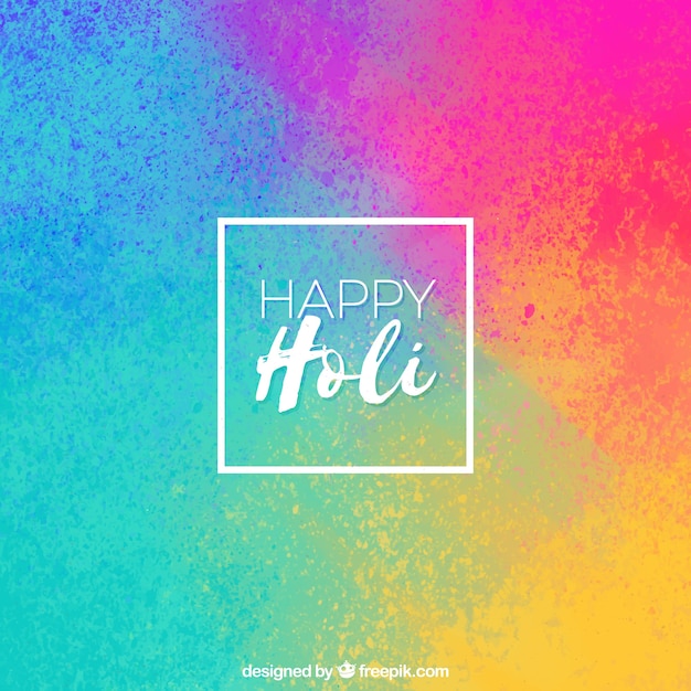 Vector gratuito fondo colorido feliz holi