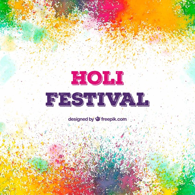 Fondo colorido para el festival holi