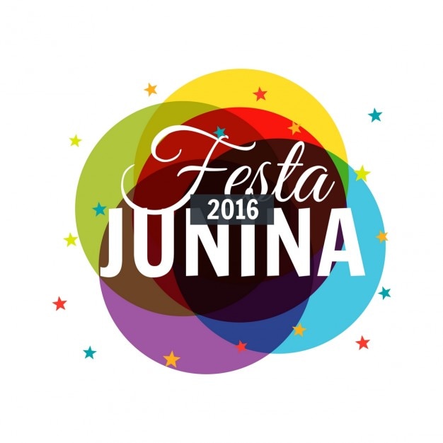 Vector gratuito fondo colorido de la fiesta junina 2016