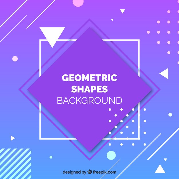 Fondo colorido con figuras geométricas