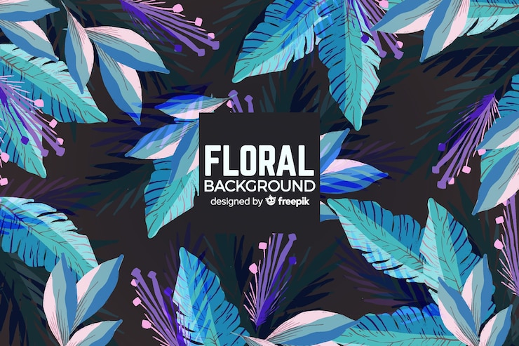 Vector gratuito fondo colorido floral