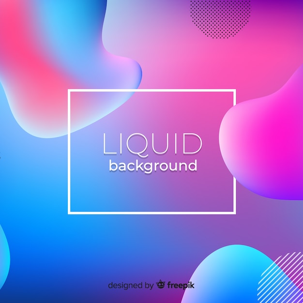 Fondo colorido fluido formas 3d