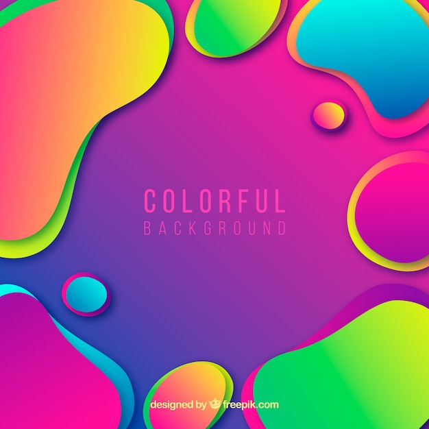 Fondo colorido con formas abstractas