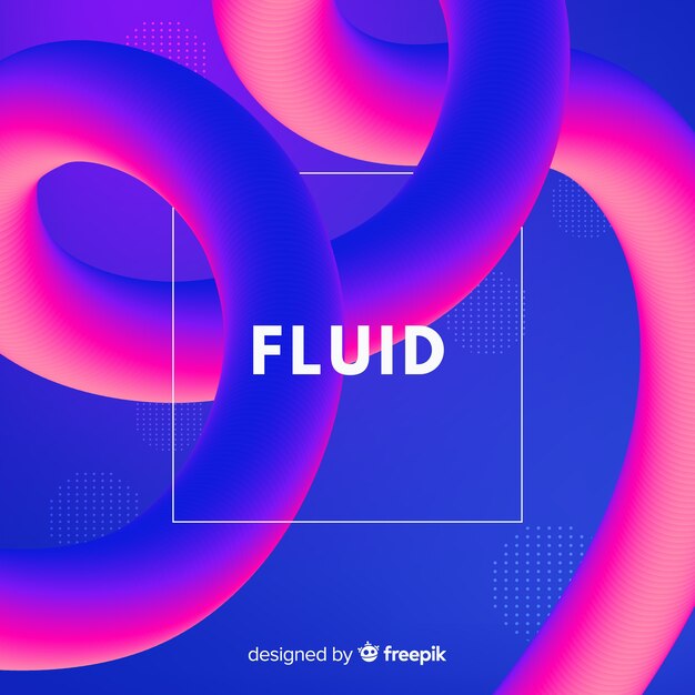 Fondo colorido de formas fluidas en 3d