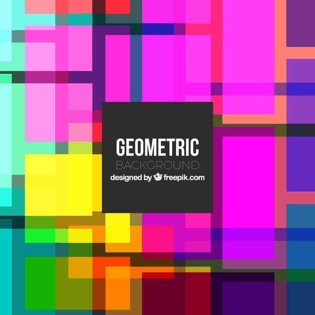 Fondo colorido con formas geométricas