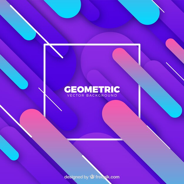 Fondo colorido con formas geométricas