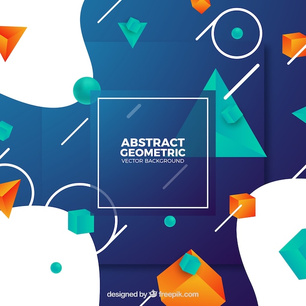 Fondo colorido con formas geométricas