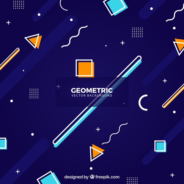 Fondo colorido con formas geométricas