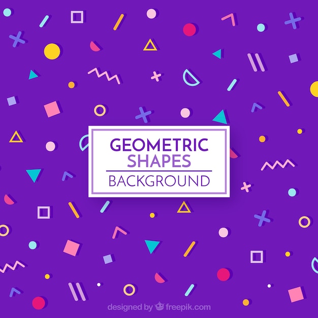 Fondo colorido con formas geométricas