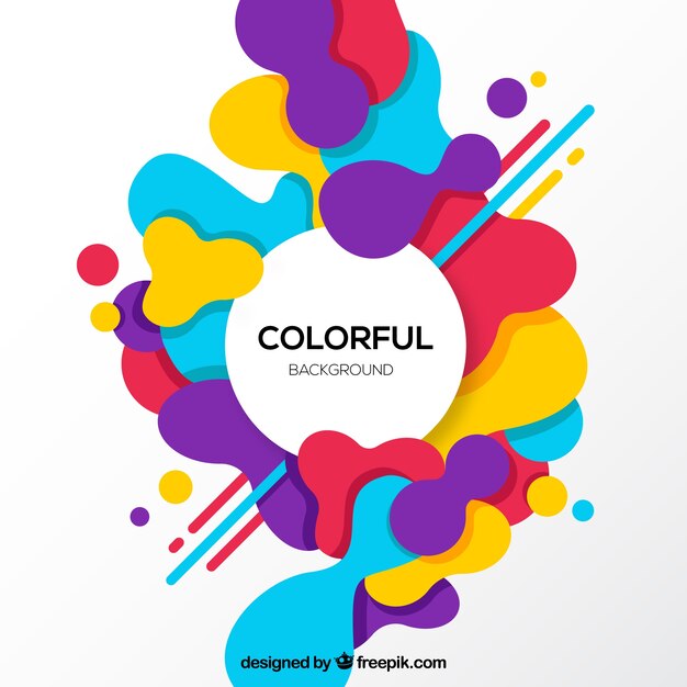 Fondo colorido con formas geométricas