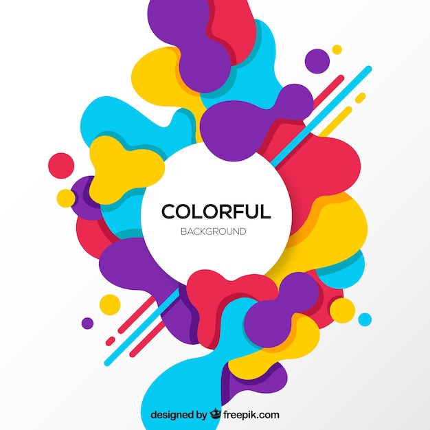Fondo colorido con formas geométricas