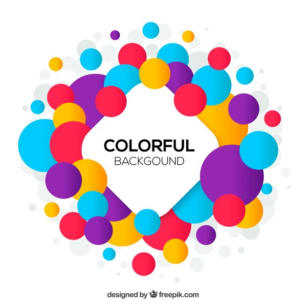 Fondo colorido con formas geométricas