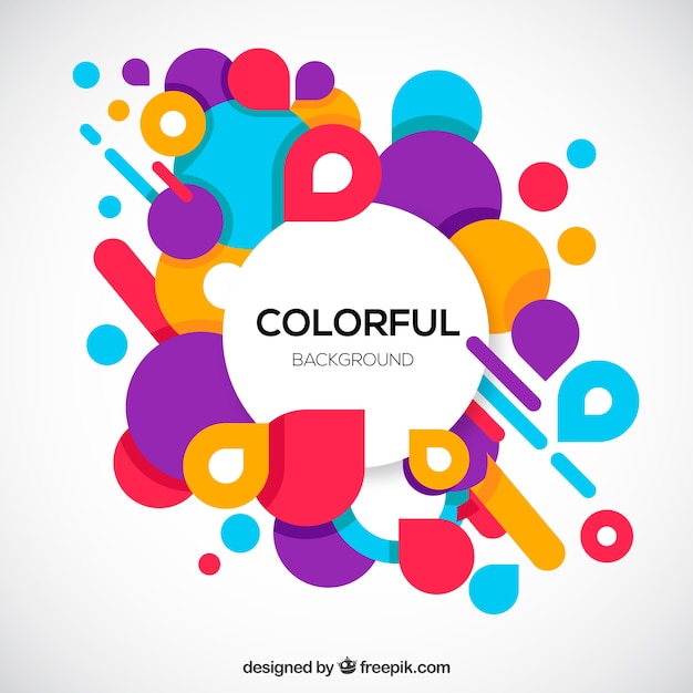 Fondo colorido con formas geométricas