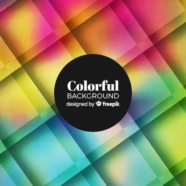 Fondo colorido con formas geométricas