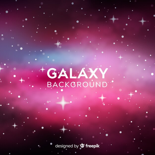 Fondo colorido de galaxia con diseño realista