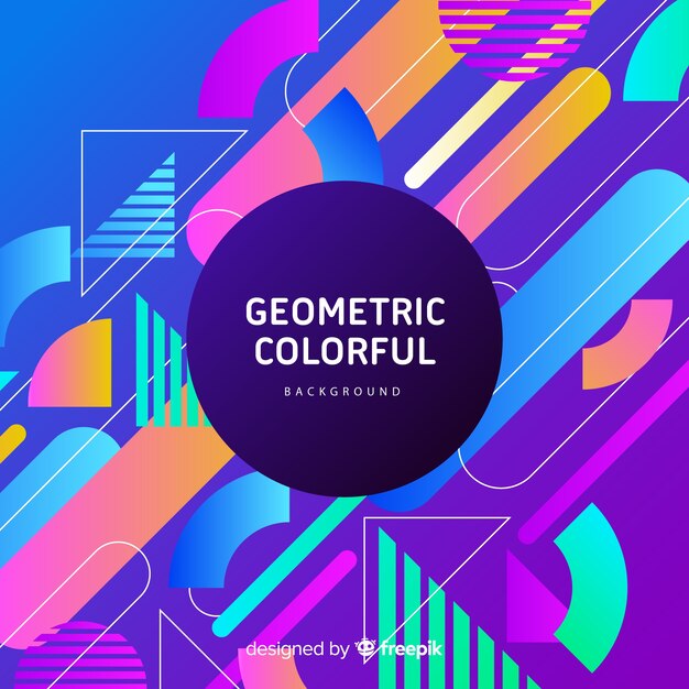 Fondo colorido geométrico