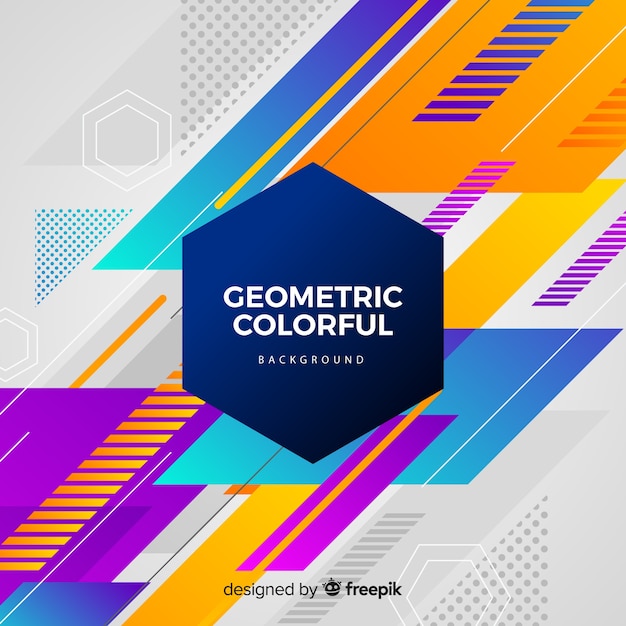 Fondo colorido geométrico