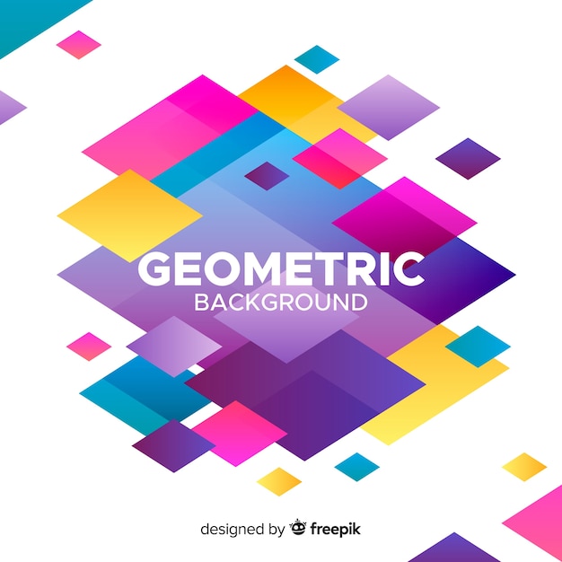 Fondo colorido geométrico