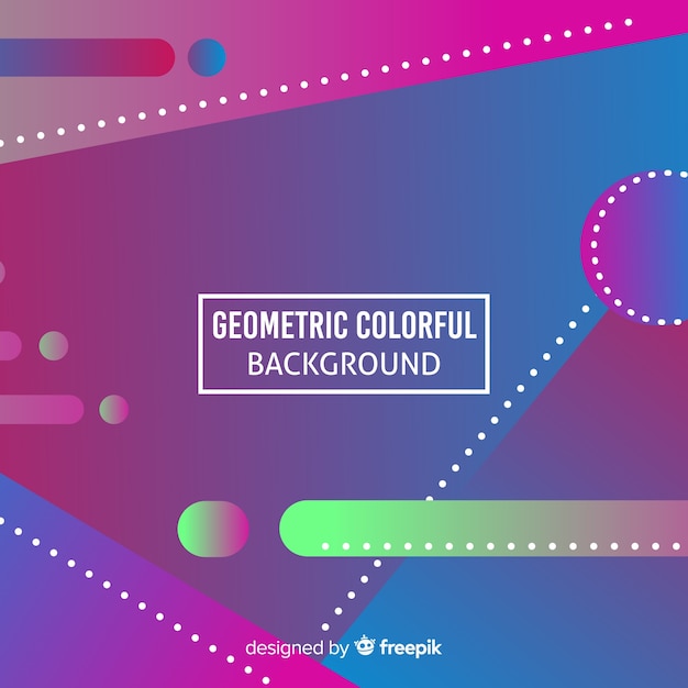 Fondo colorido geométrico