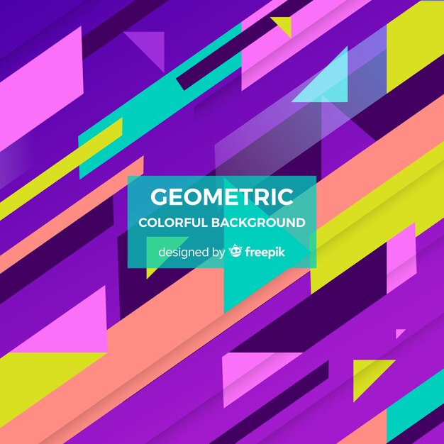 Fondo colorido geométrico
