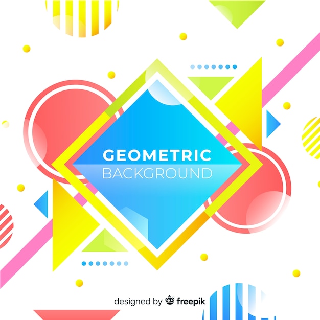 Fondo colorido geométrico