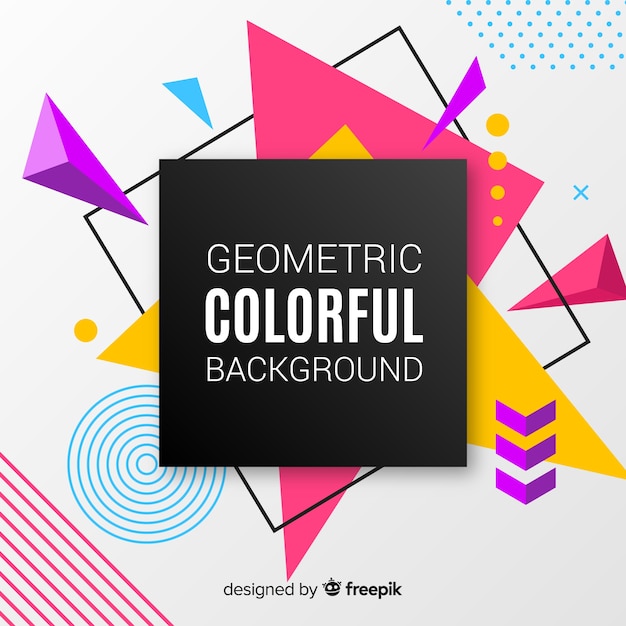 Fondo colorido geométrico