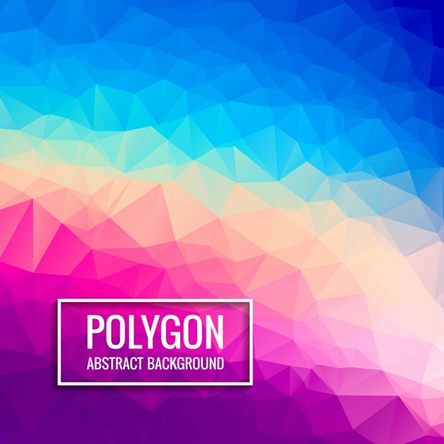 Fondo colorido low poly