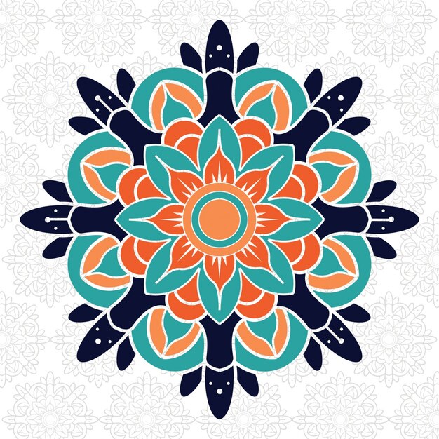 Fondo colorido de mandala