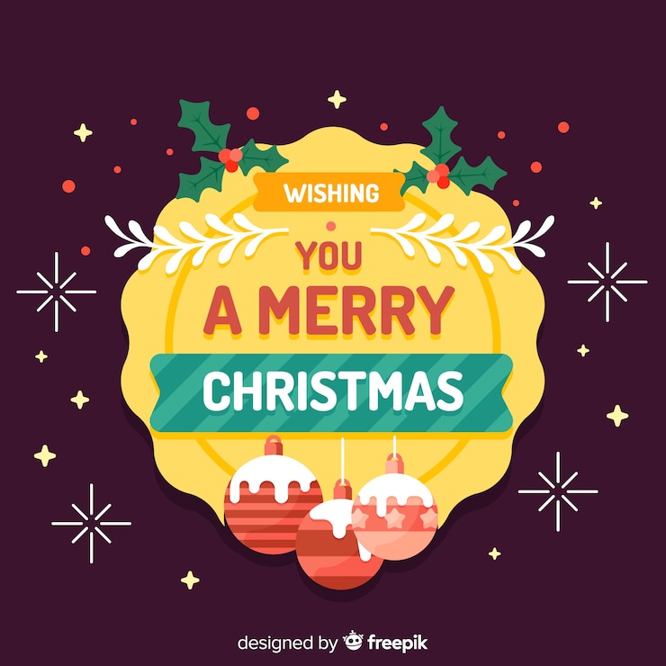 Vector gratuito fondo colorido de navidad con diseño plano