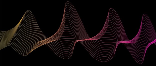 Fondo colorido con ondas