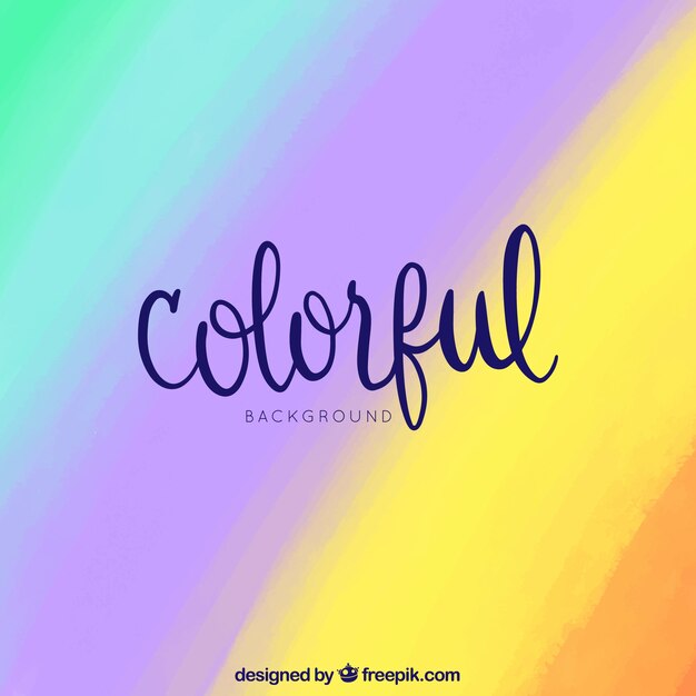 Fondo colorido con pinceladas