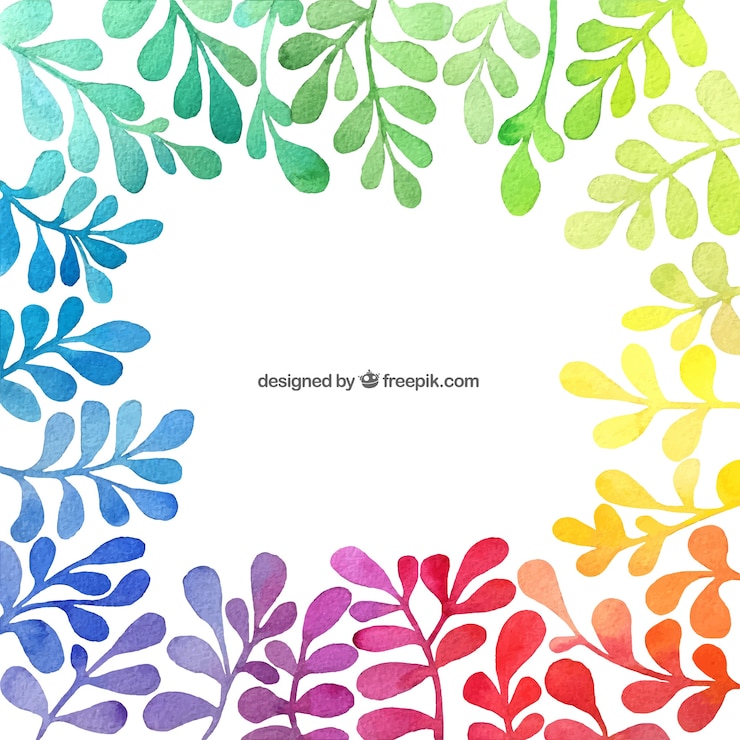 Vector gratuito fondo colorido de plantas pintadas a mano