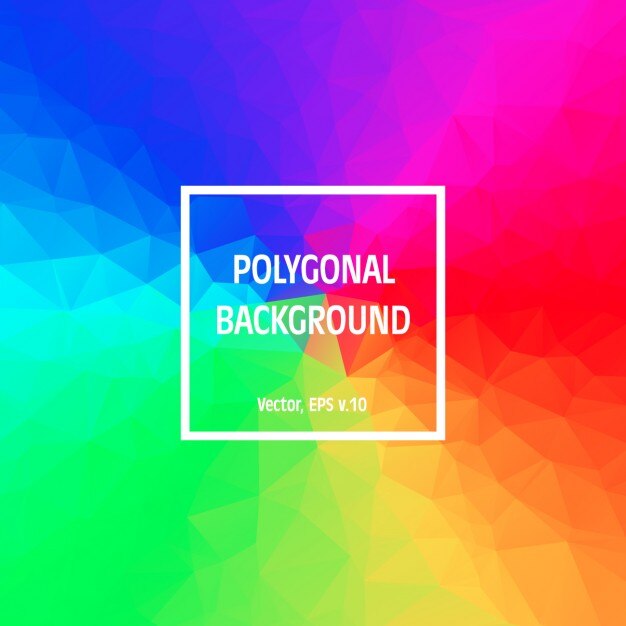 Fondo colorido poligonal