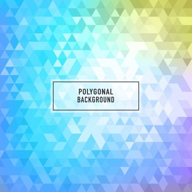 Vector gratuito fondo colorido polygonal con triángulos