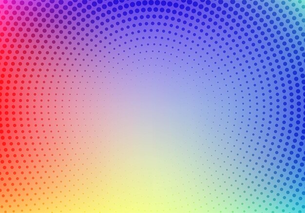 Fondo colorido punteado decorativo circular abstracto
