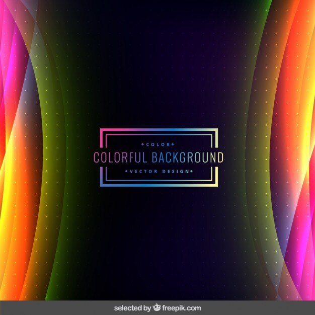 Fondo colorido punteado y ondulado