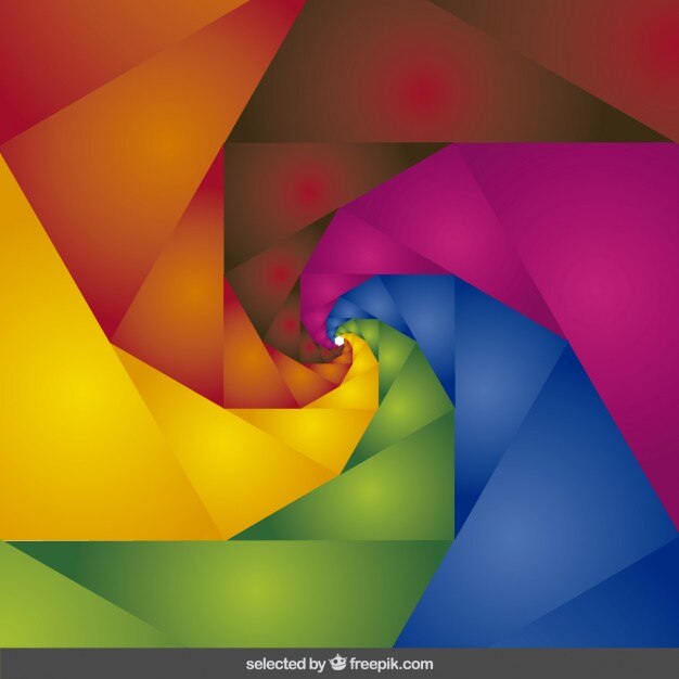 Fondo colorido del remolino geométrico