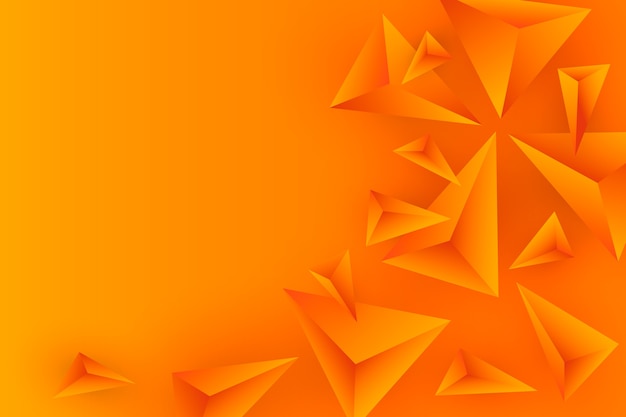 Fondo colorido con triángulos 3d