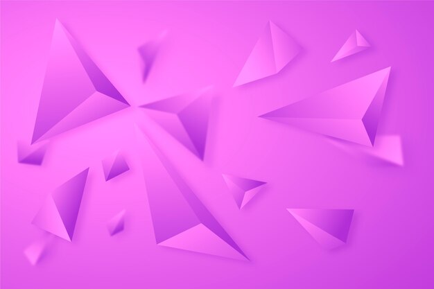 Fondo colorido con triángulos 3d