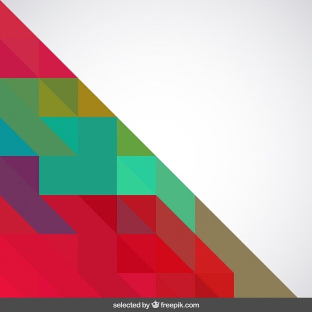 Fondo colorido con triángulos