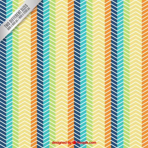Vector gratuito fondo colorido en zigzag