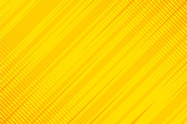 Fondo de cómic amarillo de diseño plano