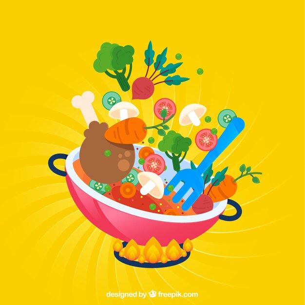 Fondo de comida deliciosa