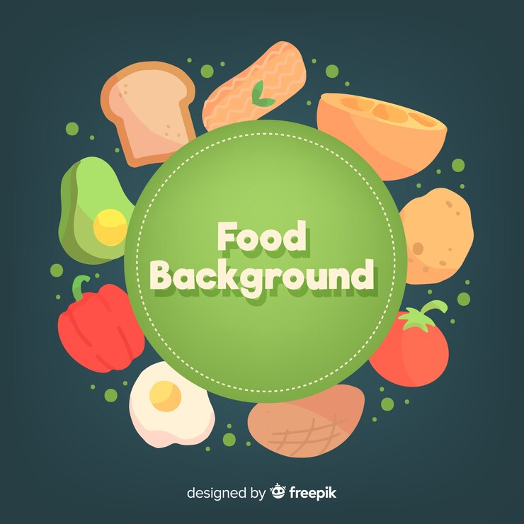 Vector gratuito fondo comida dibujada a mano