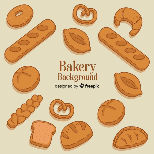 Fondo de comida en diseño plano
