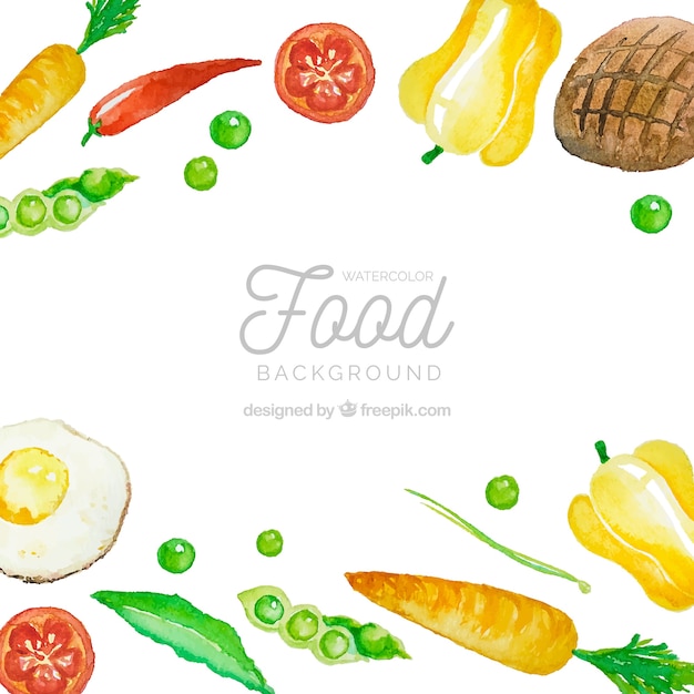 Vector gratuito fondo de comida con vegetales