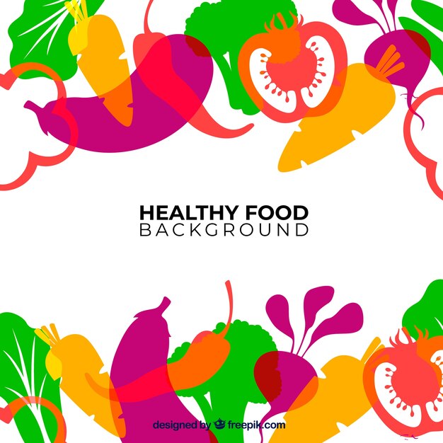 Fondo de comida con vegetales